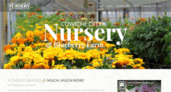 Desktop Screenshot of cowichecreeknursery.com